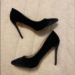 Velvet Black Heels